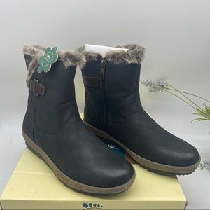 SPRING STEPWomen's Milagra Pull-on Boots In Black Size EU 41 New Water Resistant